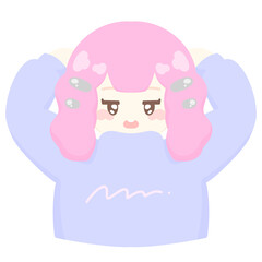 Sigh ennui girl★PNG
