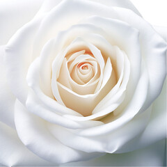 Beautiful White rose isolated on a transparent background