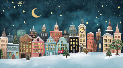 christmas night in the city