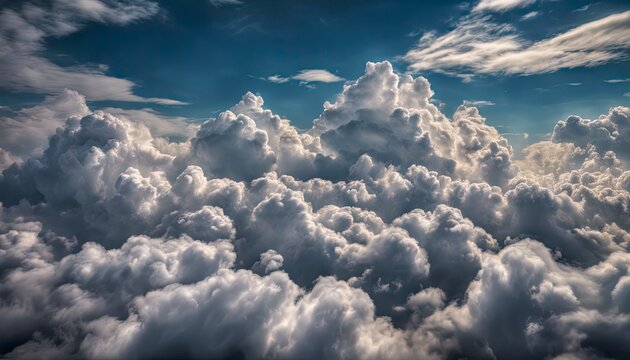 blue sky with clouds, clouds in the sky, panoramic view of clouds, cloud background