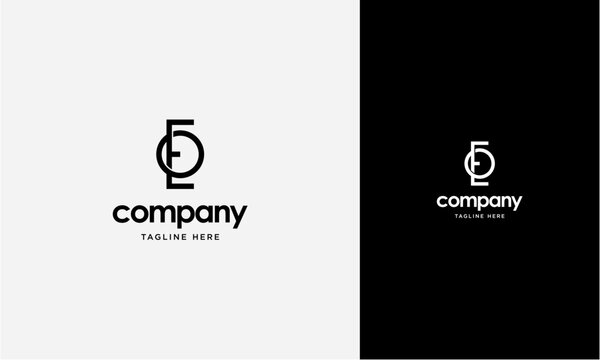 Initial Letter EO or OE Logo,Typography Vector Template. Creative Abstract Letter EO or OE Logo Vector