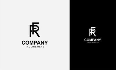 Initial Letter RF or FR Logo,Typography Vector Template. Creative Abstract Letter RF or FR Logo Vector