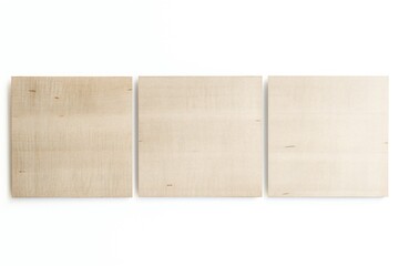 Empty plywood banner isolated on white background Generative Ai