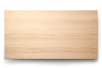 Empty plywood banner isolated on white background Generative Ai