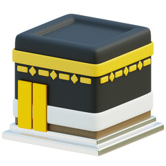 3D Model of Kaaba, Holy Islamic Shrine in Mecca