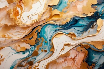 Oil paint drawing. Abstract colored background. Abstraction in the style of impressionism. Modern surrealist painting. Good as a poster for wall decor generative AI