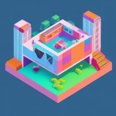 Isometric 3D Colorful Illustration