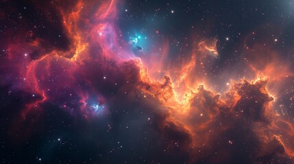 Fototapeta na wymiar Space Nebula Discovery