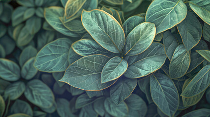 Background of green leaves
