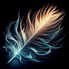 glowing feather