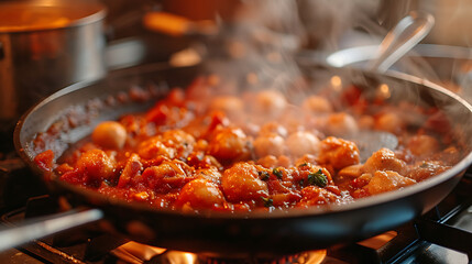 cooking pot with peppers