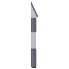 Scalpel knife vector cartoon illustration isolated on a white background.