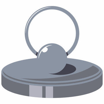 recommend clip art: Neodymium strong magnet vector cartoon illustration isolated on a white background.