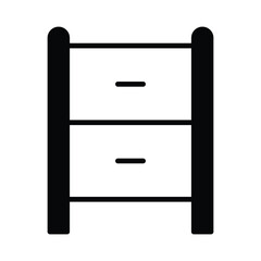 Storage box icon vector stock illustration.