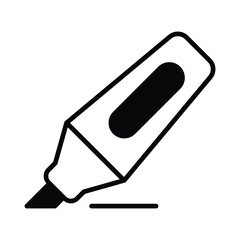 Highlighter icon vector stock illustration.