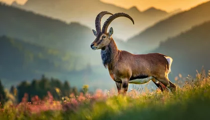 Keuken spatwand met foto Beautiful roe deer (Capreolus capreolus) in the mountains © Semih Photo