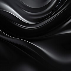 Smooth black liquid vector background Generative Ai