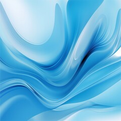 Fototapeta premium Smooth blue liquid vector background Generative Ai