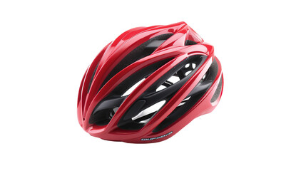 racing bicycle helmet for safety isolated on transparent background
