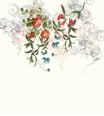 floral background with flowers