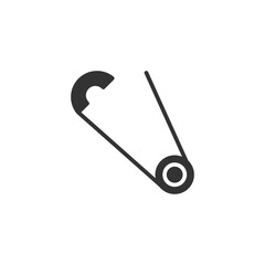 Safety pin icon. Needle symbol modern, simple, vector, icon for website design, mobile app, ui. Vector Illustration