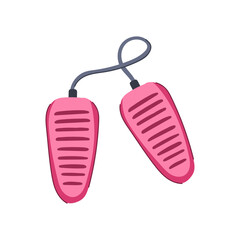 textile shoe dryer electric cartoon vector illustration