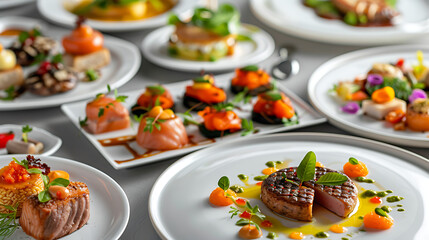 Fototapeta premium plate with food