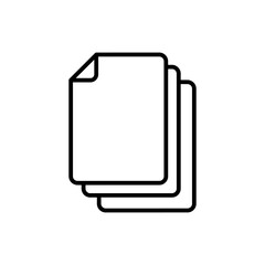 Card index icon vecotr. Document illustrator sign. Archive symbol or logo.