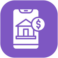 Online Banking vector icon illustration of Finance and Money iconset.