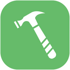 Hammer vector icon illustration of Tools iconset.