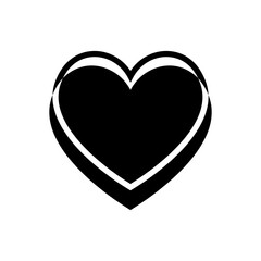 Heart icon vector. love illustration sign. romance symbol.