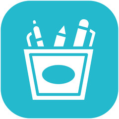 Pen Holder vector icon illustration of Business and Office iconset.