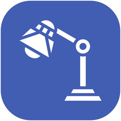 Desk Lamp vector icon illustration of Business and Office iconset.