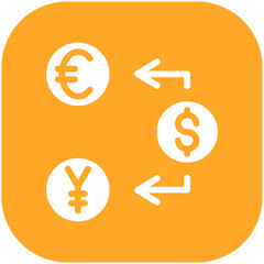 Currency Exchange vector icon illustration of Business and Office iconset.