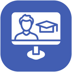 Elearning vector icon illustration of Online Education iconset.