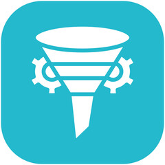 Funnel vector icon illustration of Project Management iconset.
