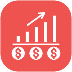 Business Profit vector icon illustration of Online Marketing iconset.