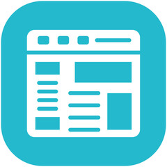 Page Layout vector icon illustration of Online Marketing iconset.