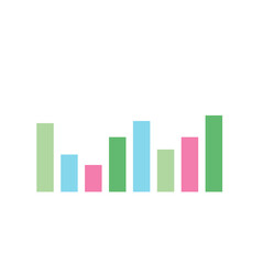 business graph cute colorful