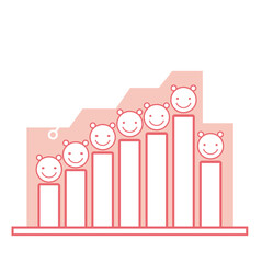 business graph cute colorful