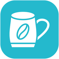 Coffee Mug vector icon illustration of Spa iconset.