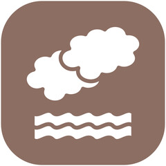 Fog vector icon illustration of Pollution iconset.