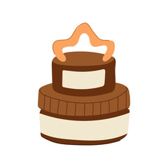 shine shoe polish cream cartoon vector illustration