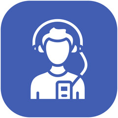Listening Music vector icon illustration of Work from Home iconset.