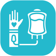 Blood Donation vector icon illustration of Donations iconset.