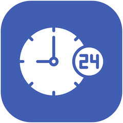 Non Stop Working vector icon illustration of Work from Home iconset.