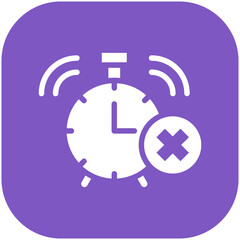 Remove Alarm vector icon illustration of Time and Date iconset.