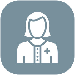 Female Patient vector icon illustration of Health Checkup iconset.
