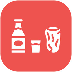 Iftar vector icon illustration of Ramadan iconset.