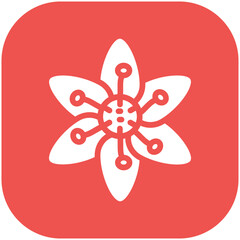 Strawberry Blossoms vector icon illustration of Flowers iconset.